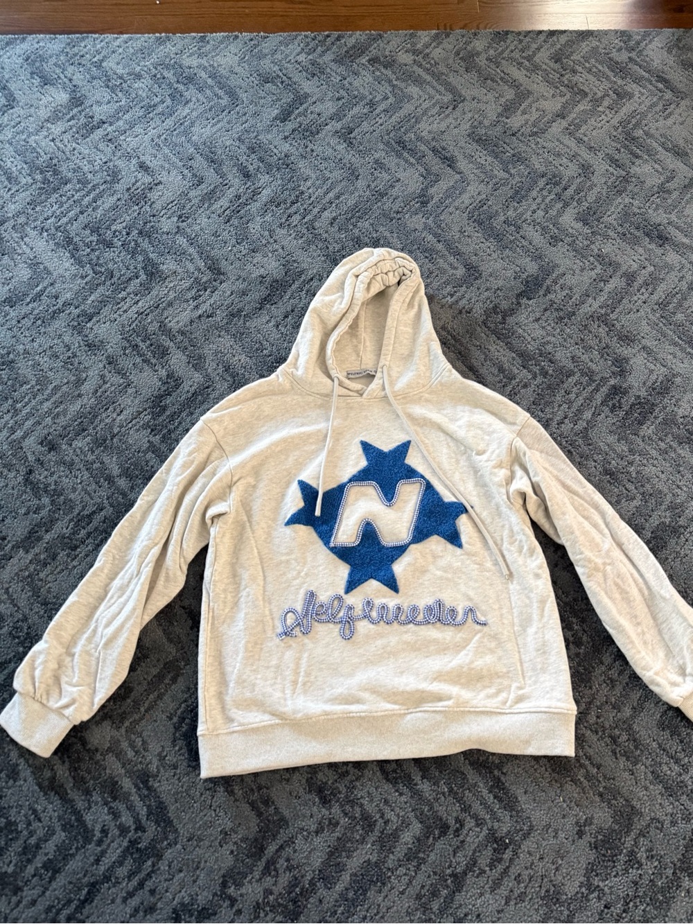 Aelfric Eden Cream Pullover with Blue Star Patch